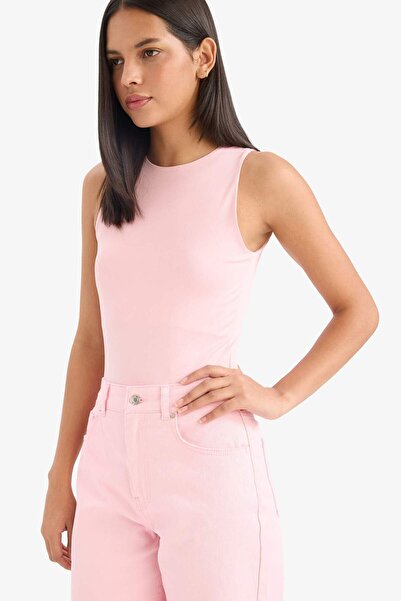 DeFacto Afra x Slim Fit Dar Kesim Halter Yaka Atlet F0357AX25SM