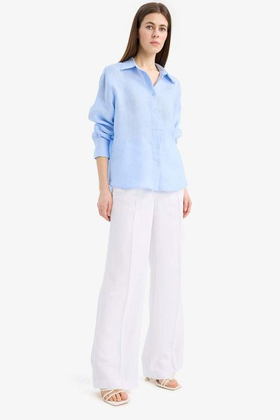 DeFacto Cămașă cu mânecă lungă, 100% in, oversize, cu croiala largă Z6638AZ25SP