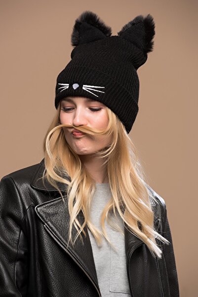 Axesoire 14502 Kedi Modeli Siyah Bere