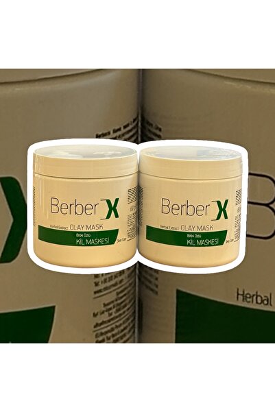 berberx Berber X Bitki Özlü Kil Maskesi 650gr. X 2 Adet
