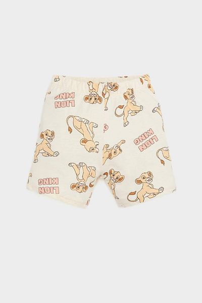DeFacto Set de pijamale Disney Regele Leu pentru bebeluși, fără mâneci, pantaloni scurți din cauciuc cu fuziune