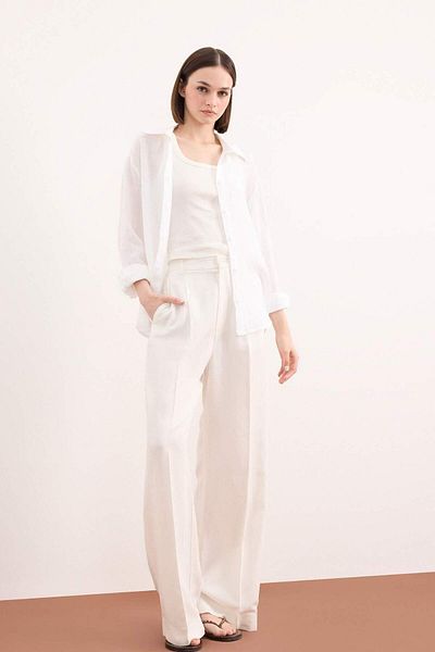 DeFacto Cămașă cu mânecă lungă, 100% in, oversize, cu croială largă, de bază, roz uni Z6638AZ25SP