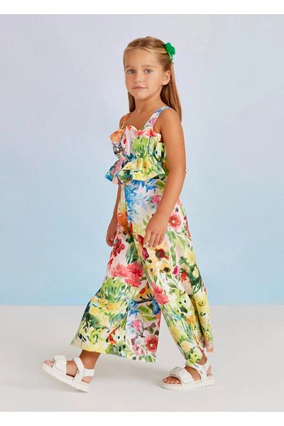 Abel & Lula Salopetă florală pentru fete Abel&lula 5238