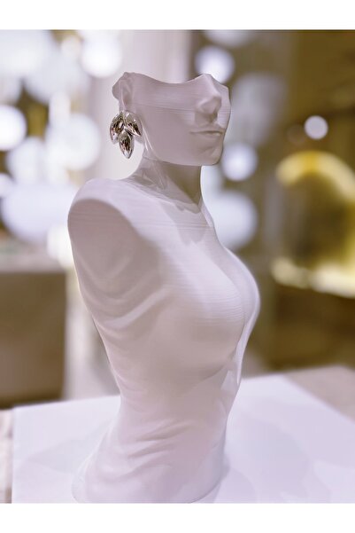 GIFTPALACE Üç Yaprak Gümüş Renginde Zara Model Küpe 1 Çift