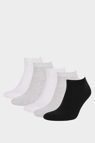 DeFacto Herren 5 Stück Baumwolle Booties Socken F3180AXNS