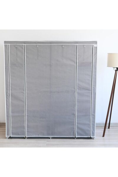 PRADO Tokyo Çok Raflı Çelik Profilli Bez Dolap