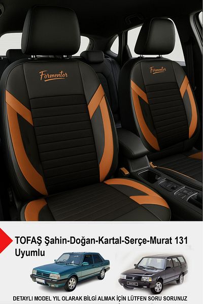 GM-DESIGN Formentor Arm Feather Auto Seat Cover (Tofaş Kartal-Şahin-Doğan-Serçe-Tempra Compatible)