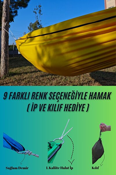 Med Online Kamp Piknik Hamağı Outdoor Su İtici Kumaş Katlanabilir Taşınabilir...