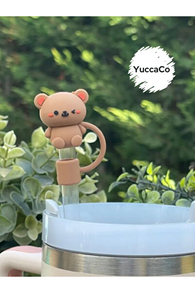 Yenigeldi Stanly Quencher Termos Ayıcık Aksesuar/ Hayvan Pipet Koruyucu/ Ayıl...