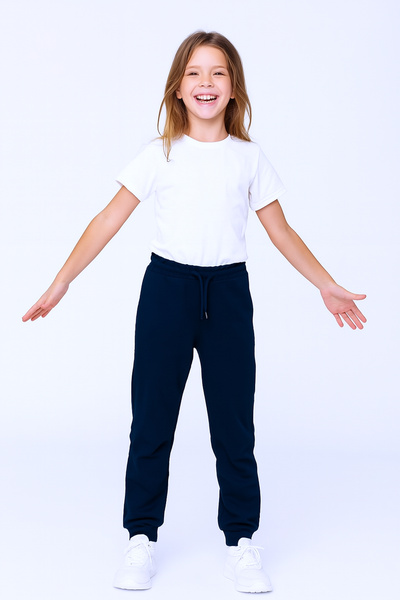 HÇM Hesaplı Çocuk Mağazaları Children's Unisex School Track Pants Ribbed C8