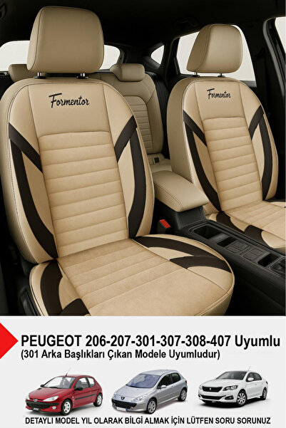 GM-DESIGN Formentor Armrest Auto Seat Cover (Peugeot 206-207-208-306-307-407 Compatible)