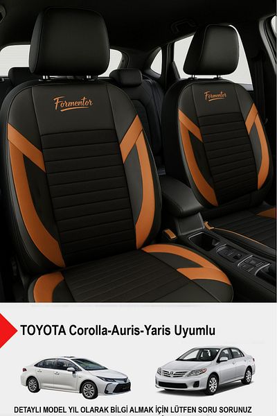 GM-DESIGN Formentor Arm Feather Auto Seat Cover (Toyota Corolla-Auris-Yaris Compatible)