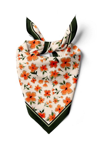 Modabutik CRUSH FLOWER DESIGNED BANDANA