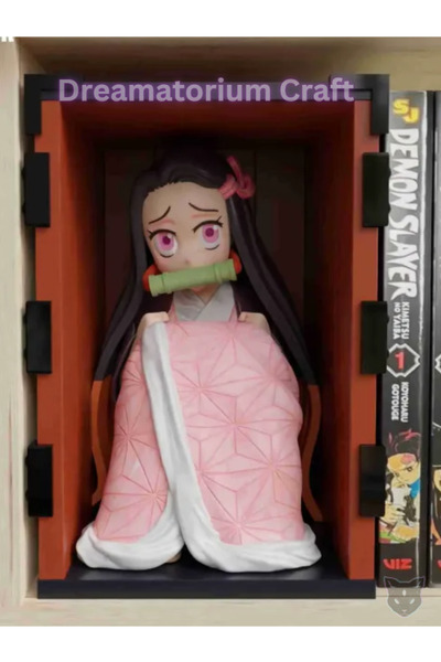 Dreamatorium Craft Nezuko Box - Demon Slayer Özel Tasarım Diorama