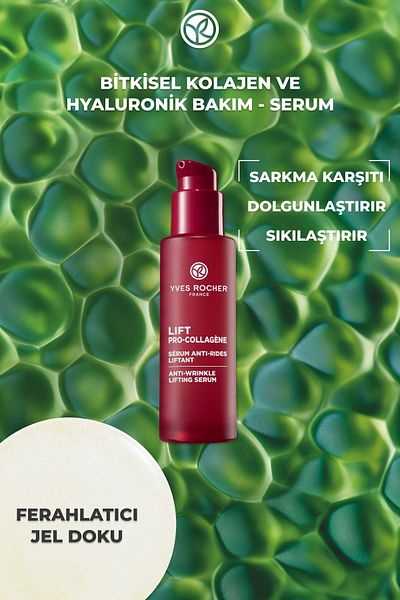 Yves Rocher Pro Collagen - Serum, Firming and Plumping Herbal Collagen and Hyaluronic Care Lift