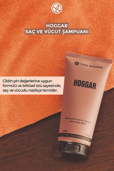 Yves Rocher Hair and Body Shampoo-Hoggar- Men-200Ml