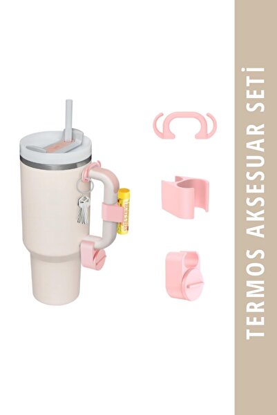 Mamastuff Termos Aksesuar Seti - 3 parça - Pembe
