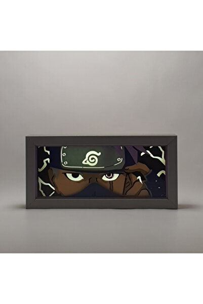 GünArt Kakashi 3D Anime Lightbox Işıklı Kutu Tablo