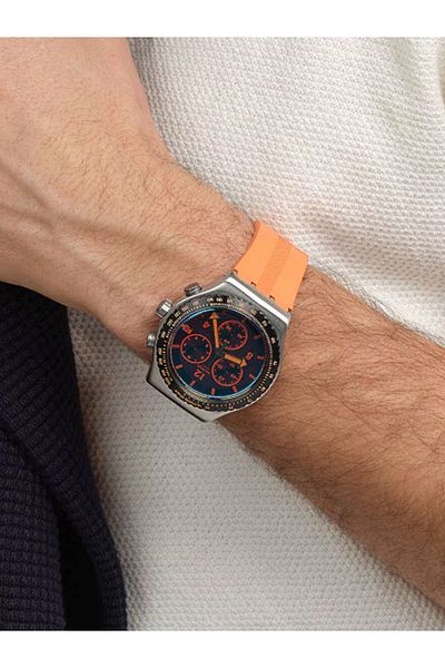 Swatch Yvs529 Tangerine Tiger Men's Wristwatch