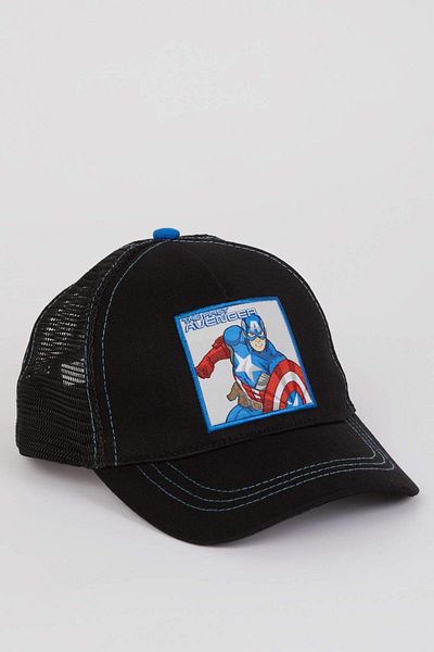 DeFacto Șapcă din bumbac imprimată cu etichetă Marvel Avengers pentru băiat D9790A825SM