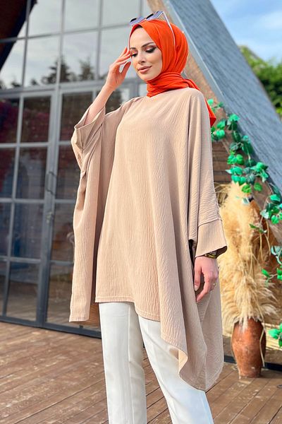 TOFİSA Tunica cu maneca liliac - 10804