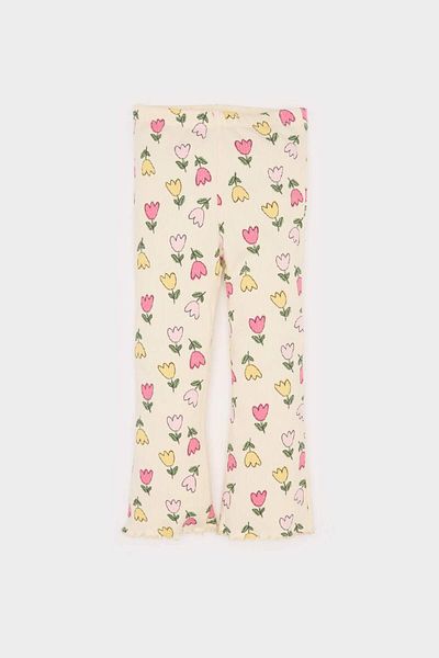 DeFacto Baby Girl 2-Piece Set Floral Crew Neck Sweatshirt Stretchy Waisted Leggings D8341A525Sp