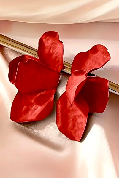 Pinty Design Large Size Flower Figure Women's Earrings 7 cm X 4 cm