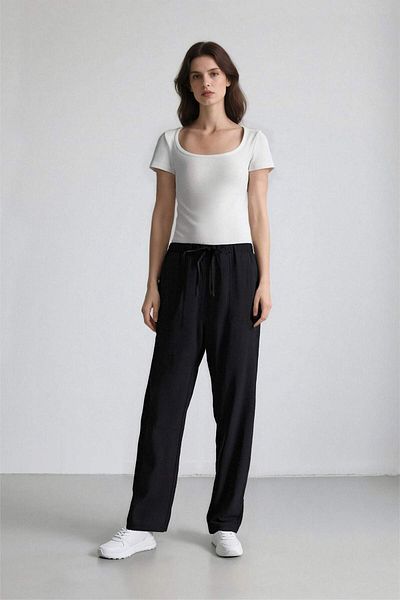 DeFacto Harem Basic Straight Leg Pants E5760Ax25Sp