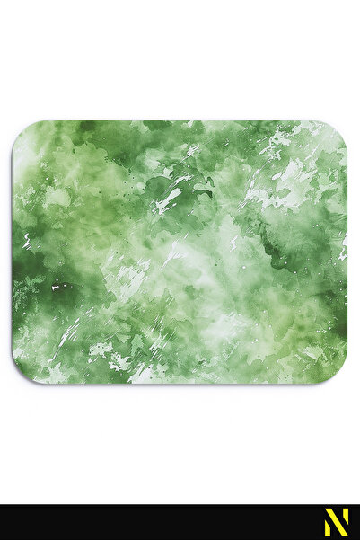 nilizma Mouse Pad ergonomic cu model verde - 22 cm x 18 cm - Mousepad cu bază anti-alunecare pentru uz casnic și birou