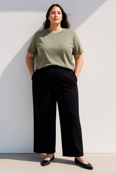 DeFacto Oversize Wide Fit Crew Neck Basic Plain Combed Cotton Short Sleeve T-Shirt C0099Ax25Sp