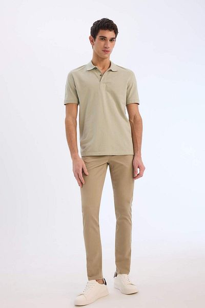 DeFacto Παντελόνι Slim Fit Gabardine Chino Canvas B2089ax25sp