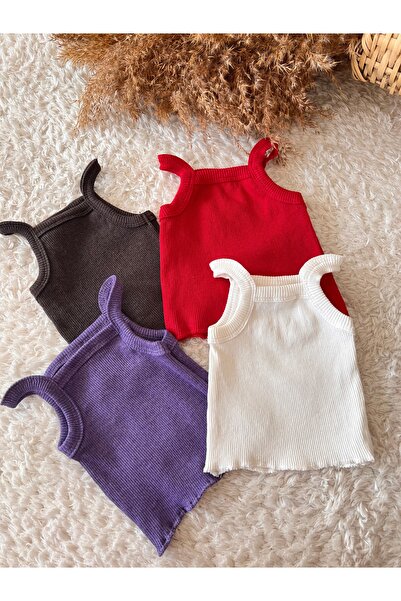 4'lü BEBEK CROP SETİ ÜST ATLET