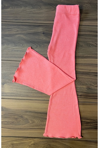 Babyelisco Neon pembe çocuk İspanyol paça tayt