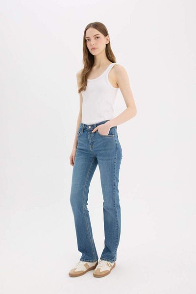 DeFacto Jeanshose mit hoher Taille und weitem Bein D7972AX25SP