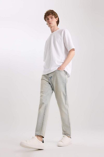 DeFacto 90's Slim Fit Skinny Leg Cotton Jean Trousers D7272Ax25Sp