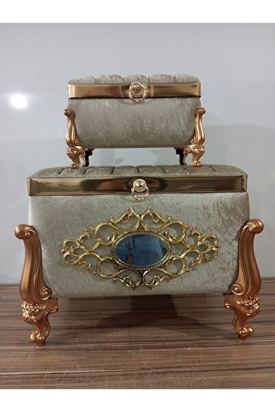 Hasret Çeyiz Sandık Gelin Damat Söz Nişan Bohça Çeyiz Sandığı 2li 0657