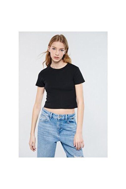 Mavi TRICOU BAZĂ CU GULER ROTUND