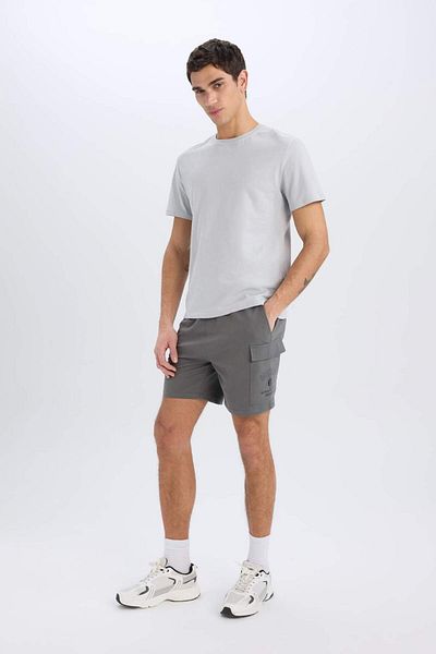 DeFacto DeFactoFit NBA Μπρούκλιν Νετς Standard Fit Αθλητικό κοντό σορτς D8620AX25SP