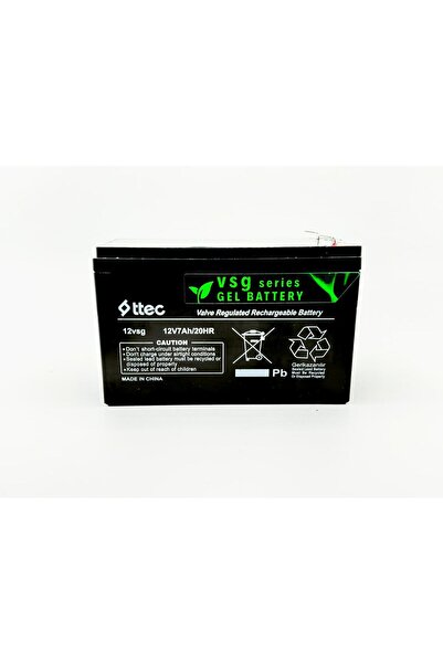 Ttec 12V 7AH JEP TİP AKÜ 2025 ÜRETİM TARİHLİ UZUN ÖMÜRLÜ DEEP CYCLE