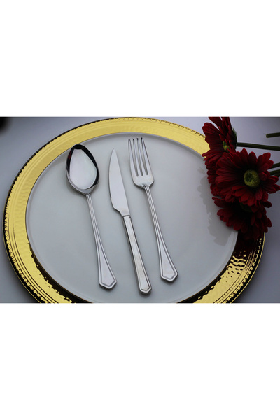 Rollers Petra 18 Piece Dinner Fork Spoon Knife Set for 6 People