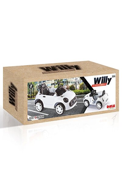 Dolu Willy 12v Akülü Araba Beyaz
