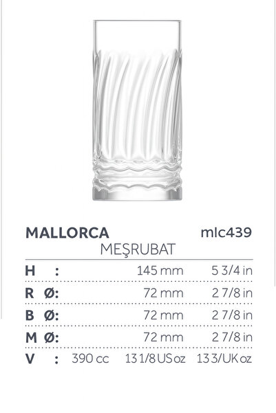 LAV Mallorca 6" Soft Drink & Water Glass