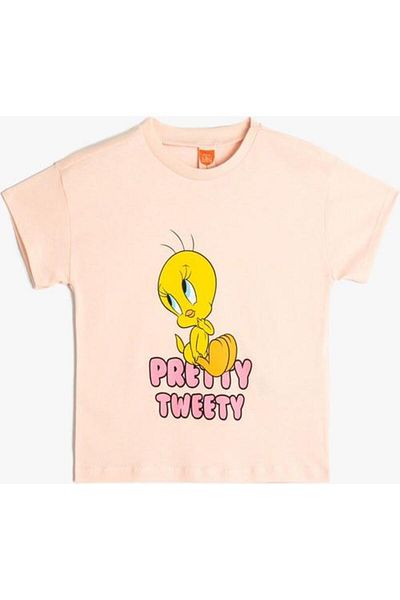 Koton Tweety T-Shirt Licensed Printed Short Sleeve Cotton