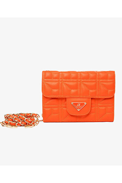 Greyder Kadın Turuncu Mıknatıslı Omuz Çantası 4Y2CN51926