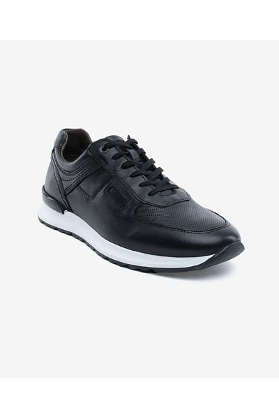 Greyder Pantofi sport negri din piele naturală pentru bărbați de mărime mare 5Y1SA14191L