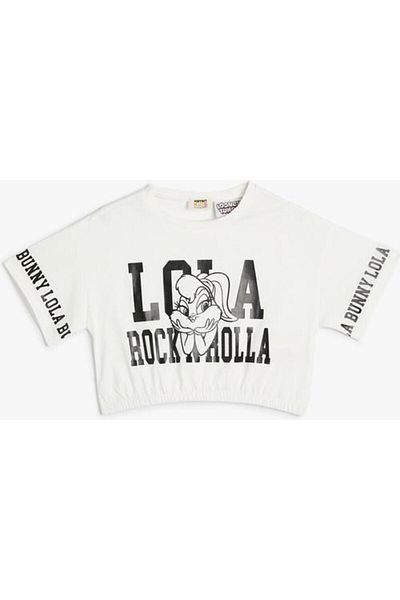 Koton Изрязана тениска Lola Bunny, лицензирана еластична талия