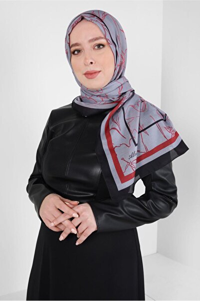 Alvina شال ناعم بنمط زهرة ألفينا 8407