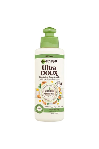 Garnier Ultra Doux Nurturing Almond Milk Hair Cream Nourishing Leave-In for Soft, Healthy & Manageable Hair