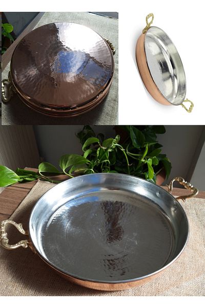 Efsoon Organics Copper Baking Tray with Handle