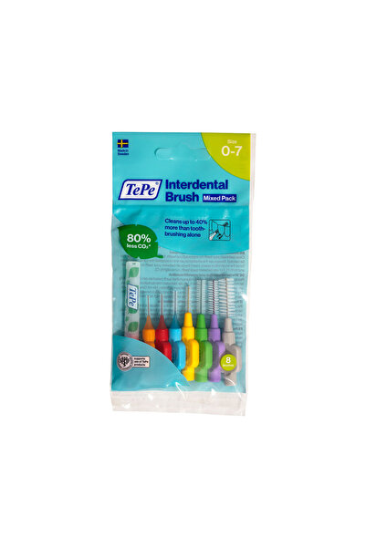 TePe Interface Brush 8 Pack Mixed Color